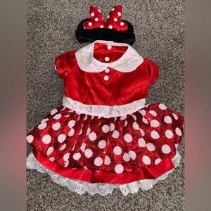 Disney Minnie Mouse Premium Pet Dog Costume And Ears